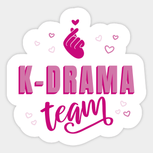 Drama Team Shirt Sticker